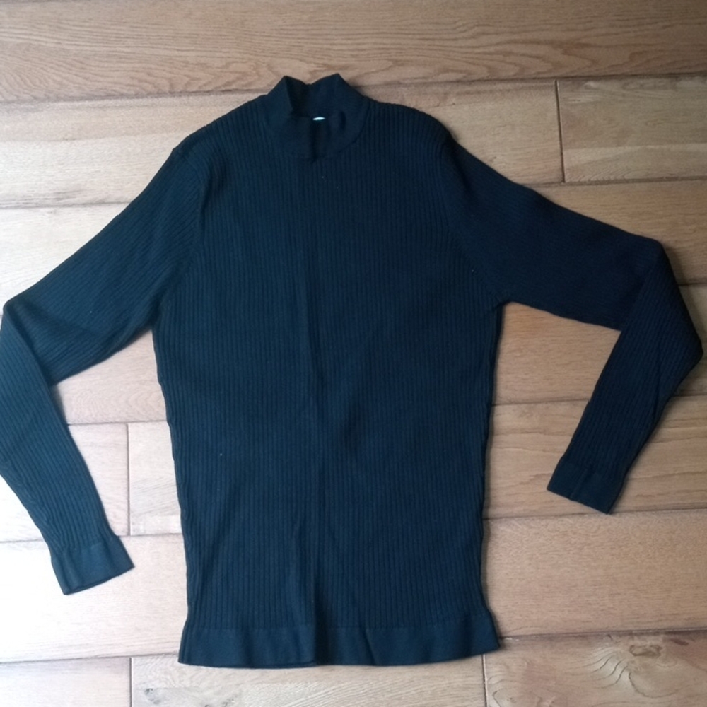 Zara Men's Black Turtleneck Sweater